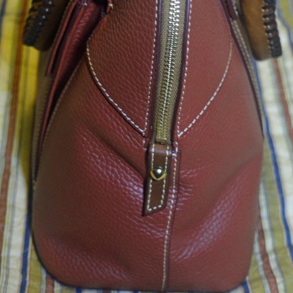 Dooney & Bourke Aubrey Satchel Terra Cotta Purse Bag - Picture 6 of 12